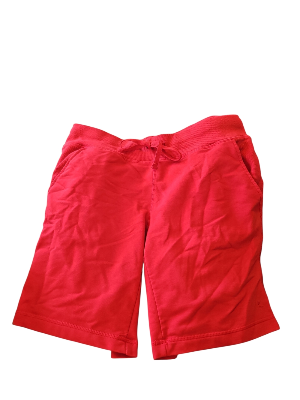 Women’s Red Casual Drawstring Shorts Bermuda Size Medium - Picture 2 of 2